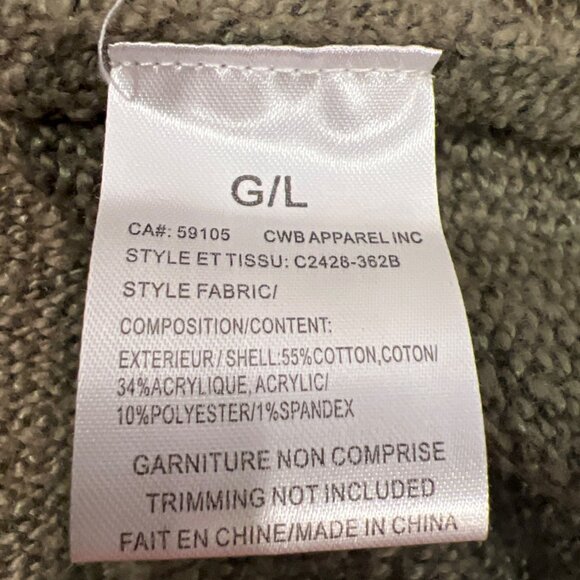 CHARLIE B Jacquard knit sweater Green Women L $99 - Picture 5 of 5